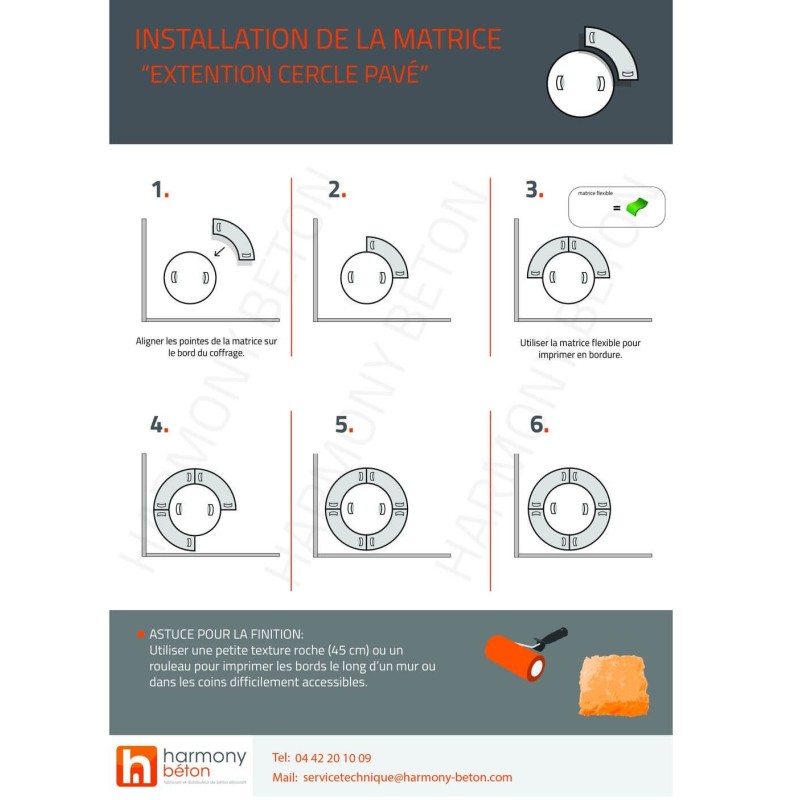 Matrice quart de cercle