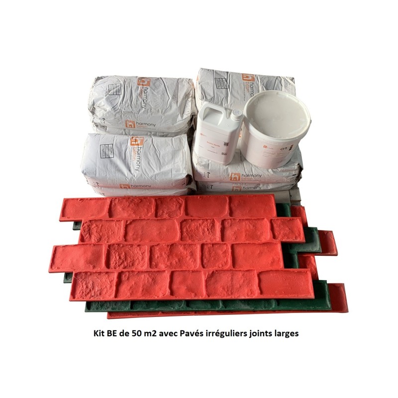 Imprinted concrete kit - Marseilles Cobblestones